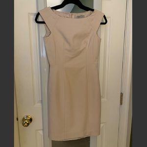 Blush Pink Sleeveless Pencil Dress